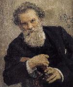 Ilia Efimovich Repin Card lorraine card portrait oil on canvas